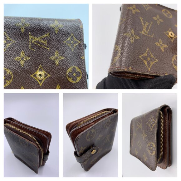 Authentic LOUIS VUITTON Monogram Compact Wallet - Picture 14 of 16